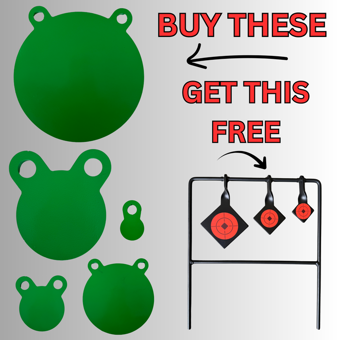 Full Set Premium Bisalloy Steel Shooting Targets & .22 Target