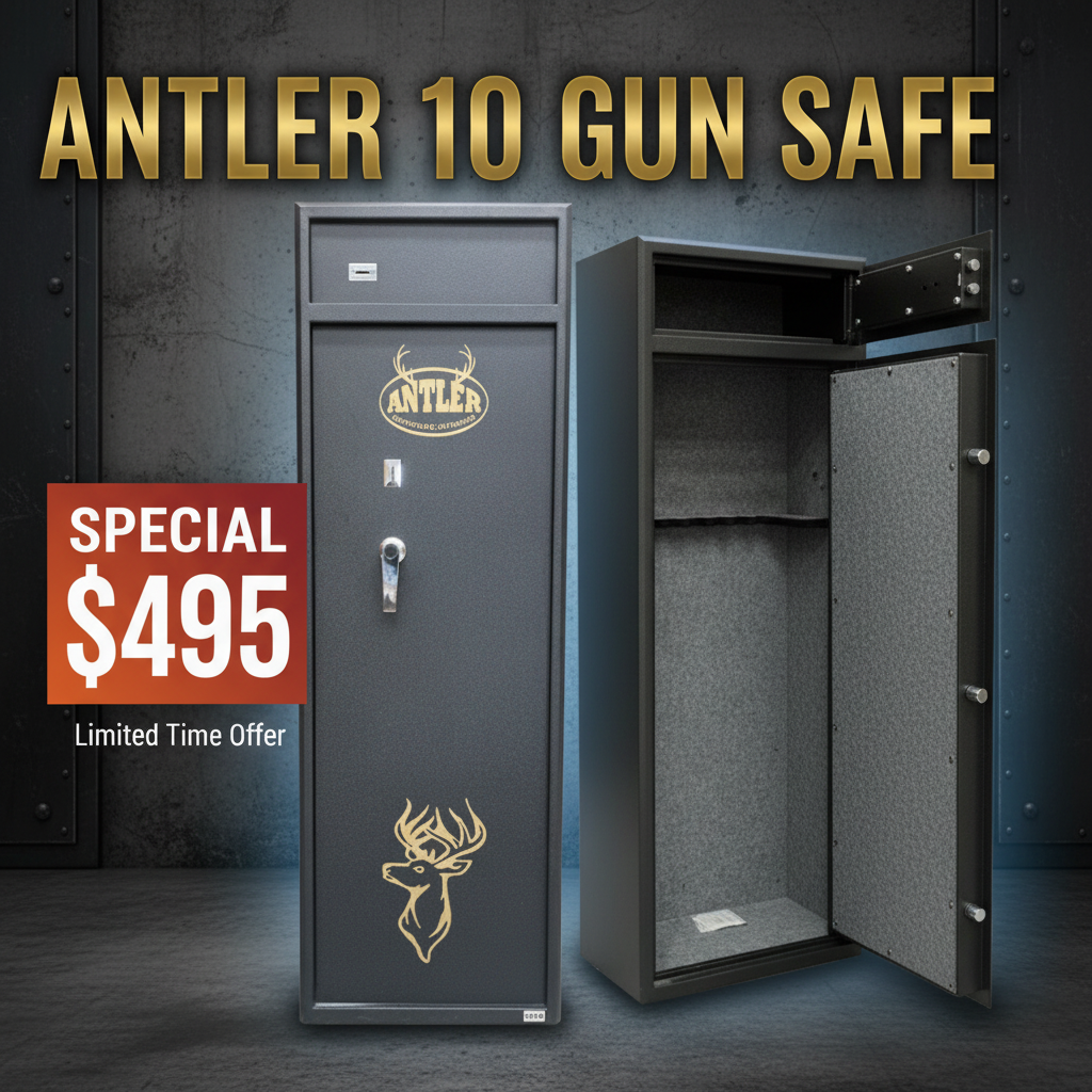 Antler 10 Gun Safe Special $495 Banner