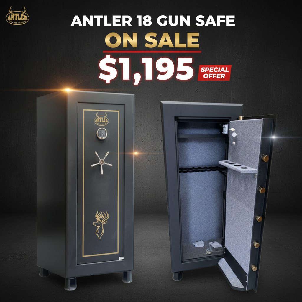 Antler 18 Gun Safe Special $1,195 Banner